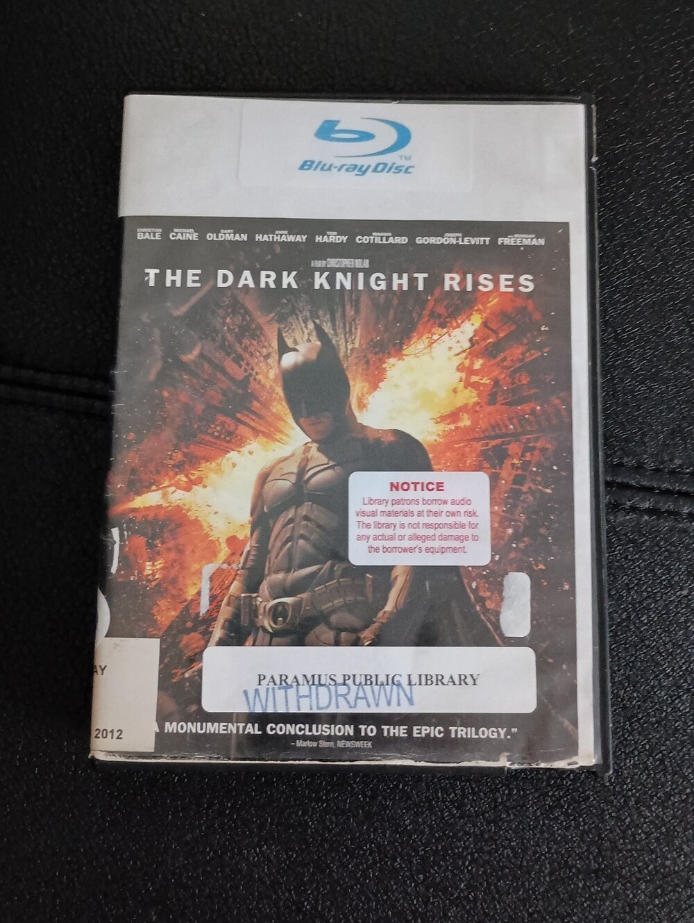 3/$10 🌟 The Dark Knight Rises Blu-ray Disc DC Batman Movie
